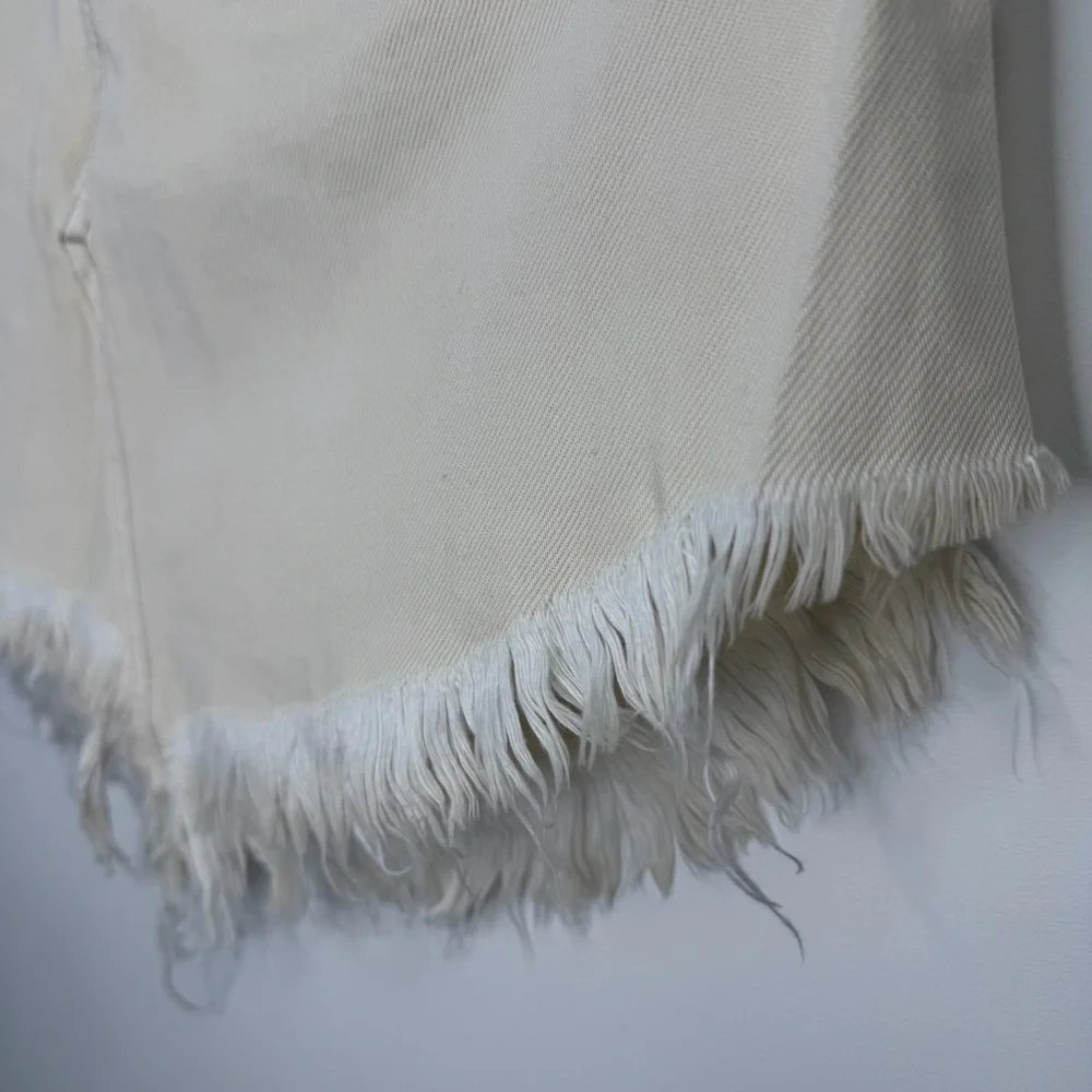 We The Free Free People Bailey Skirt Women's 27 Ivory‎ Denim Mini NWT - Picture 8 of 8